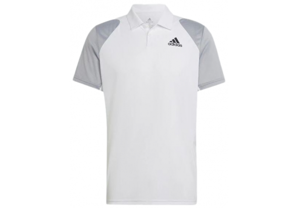 Футболка поло Adidas White Grey